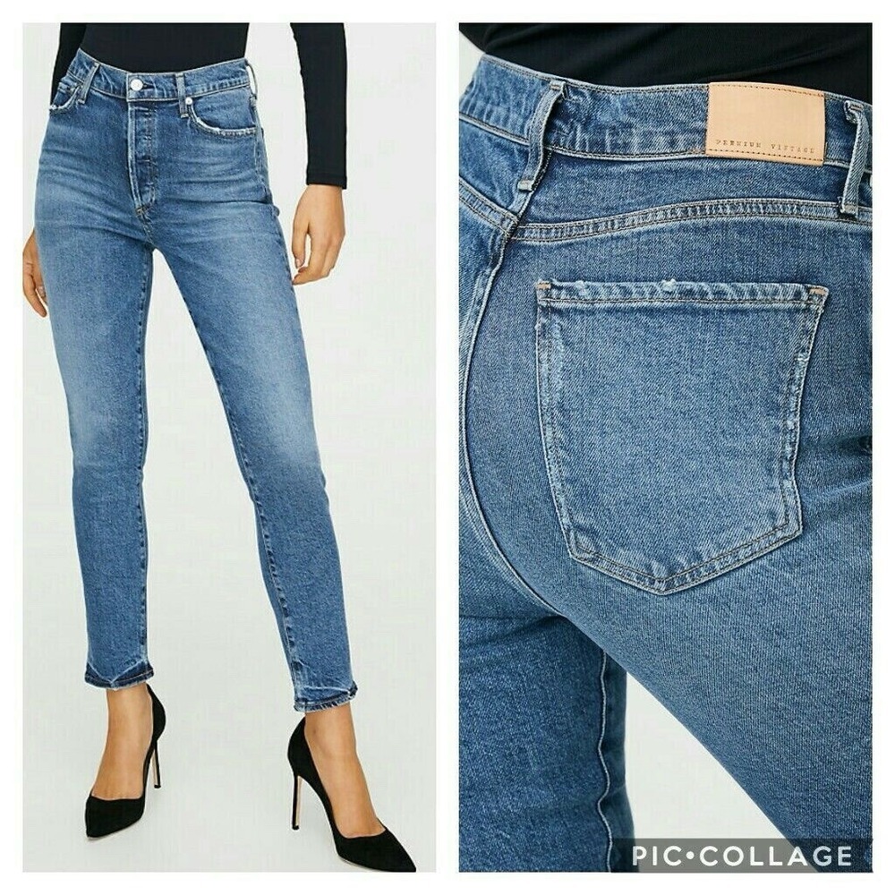 Citizens of Humanity COH Premium Vintage Olivia High Rise Slim Ankle Jeans Sz 27